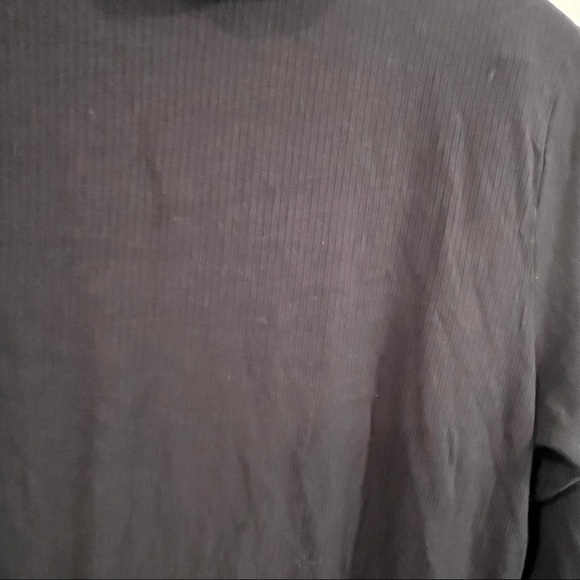 Abercrombie and Fitch black rubbed mock neck long sleeve top size xlarge - Picture 6 of 7